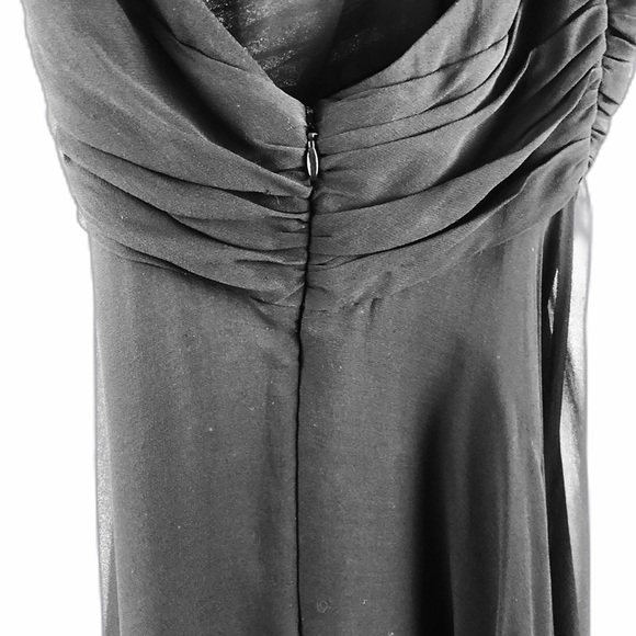 Vintage black silk Marilyn Monroe halter dress - Picture 6 of 8